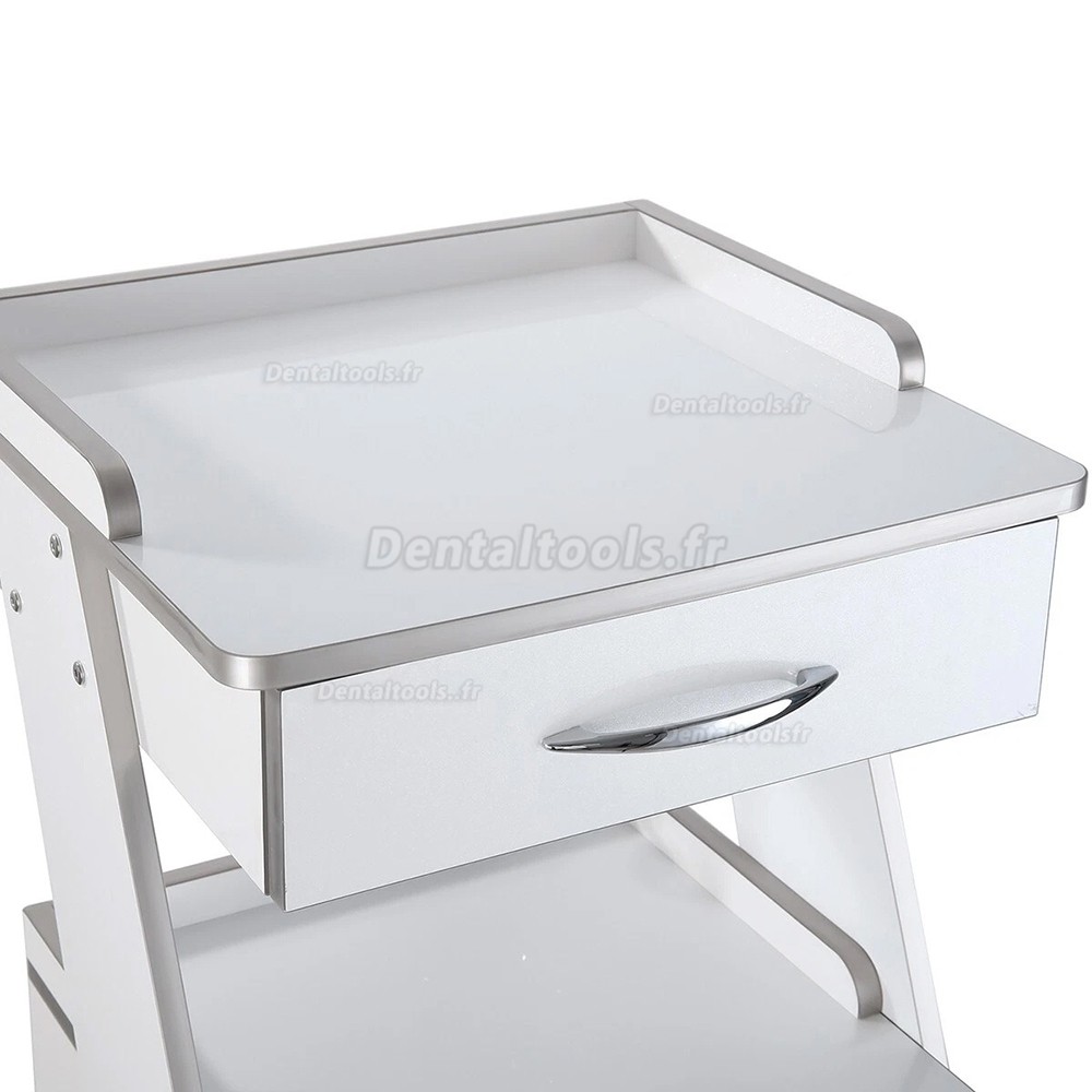 Dentech chariot dentaire mobile avec r&eacute;servoir d'eau et armoire de rangement